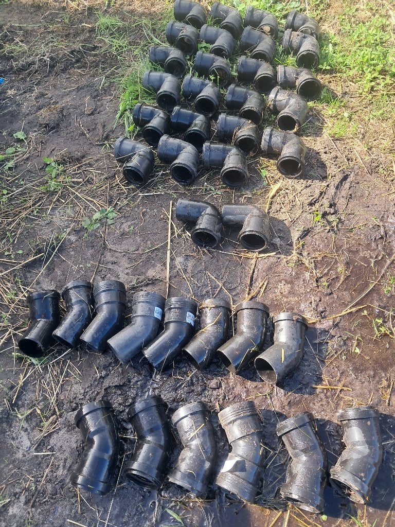 Hulpstukken pp diameter 50, Doe-het-zelf en Bouw, Ophalen, Overige materialen, Bochten, Nieuw