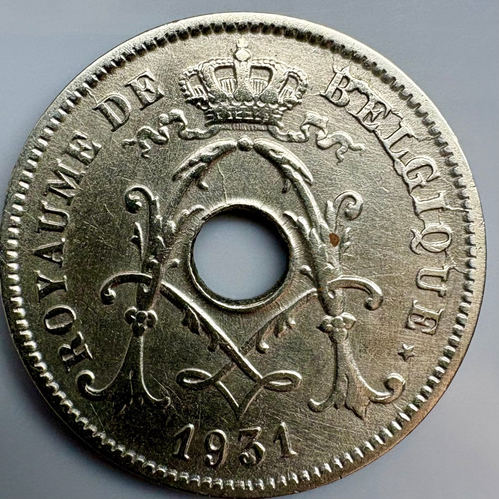 Zeldzame variant: Belgique 10 Centimes 1931 (Uniek!), Verzenden, Losse munt