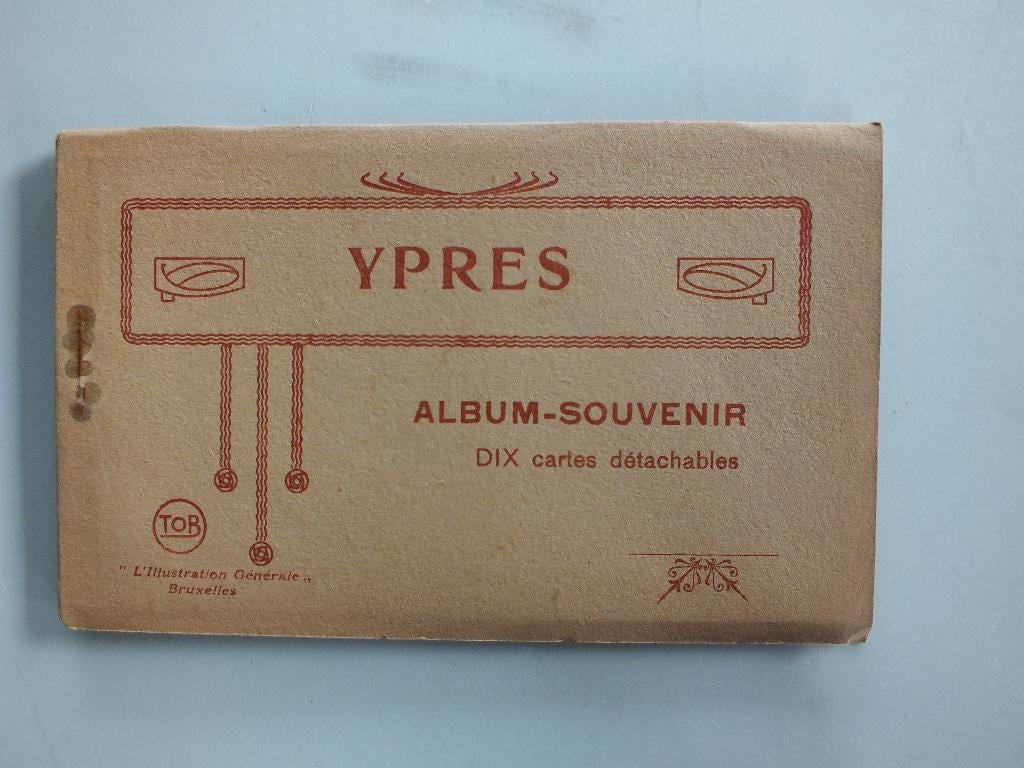 Postkaarten Ieper in boekje, Verzamelen, Ophalen of Verzenden, Ongelopen, West-Vlaanderen