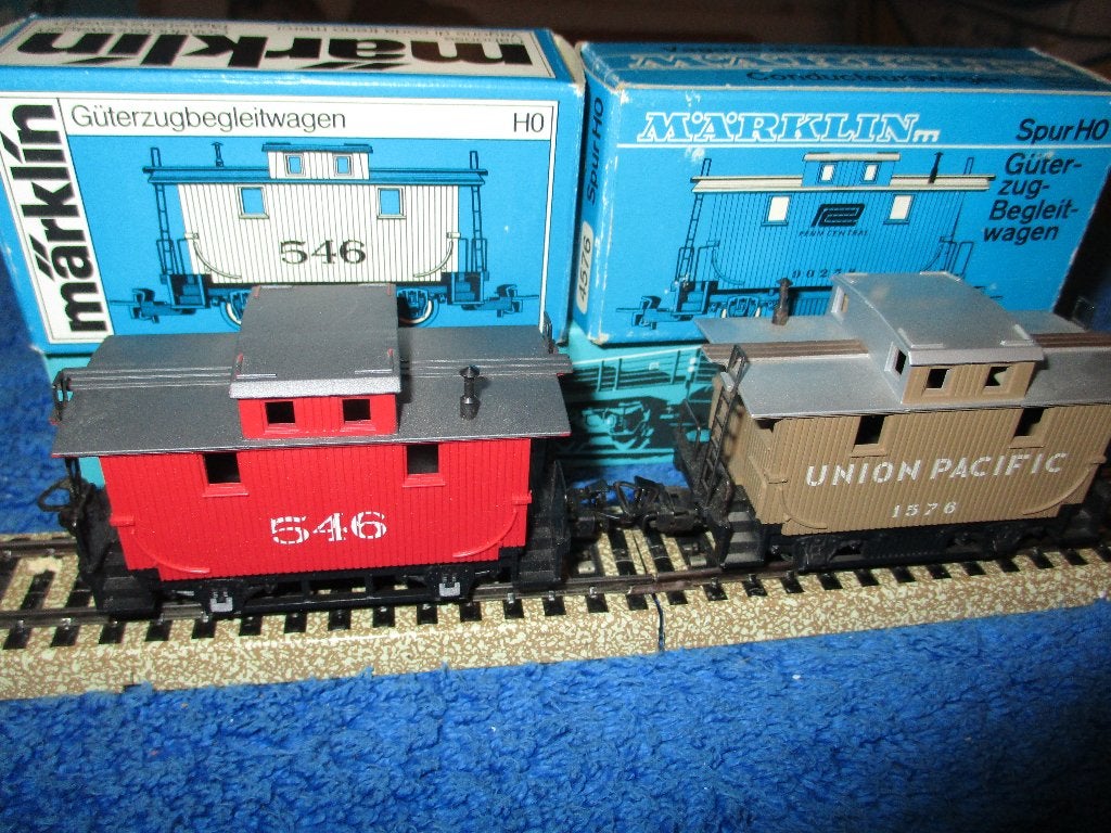 Marklin 2 Fourgons USA 4576 + 4578, Hobby & Loisirs créatifs, Enlèvement ou Envoi, Utilisé, Wagon, Märklin