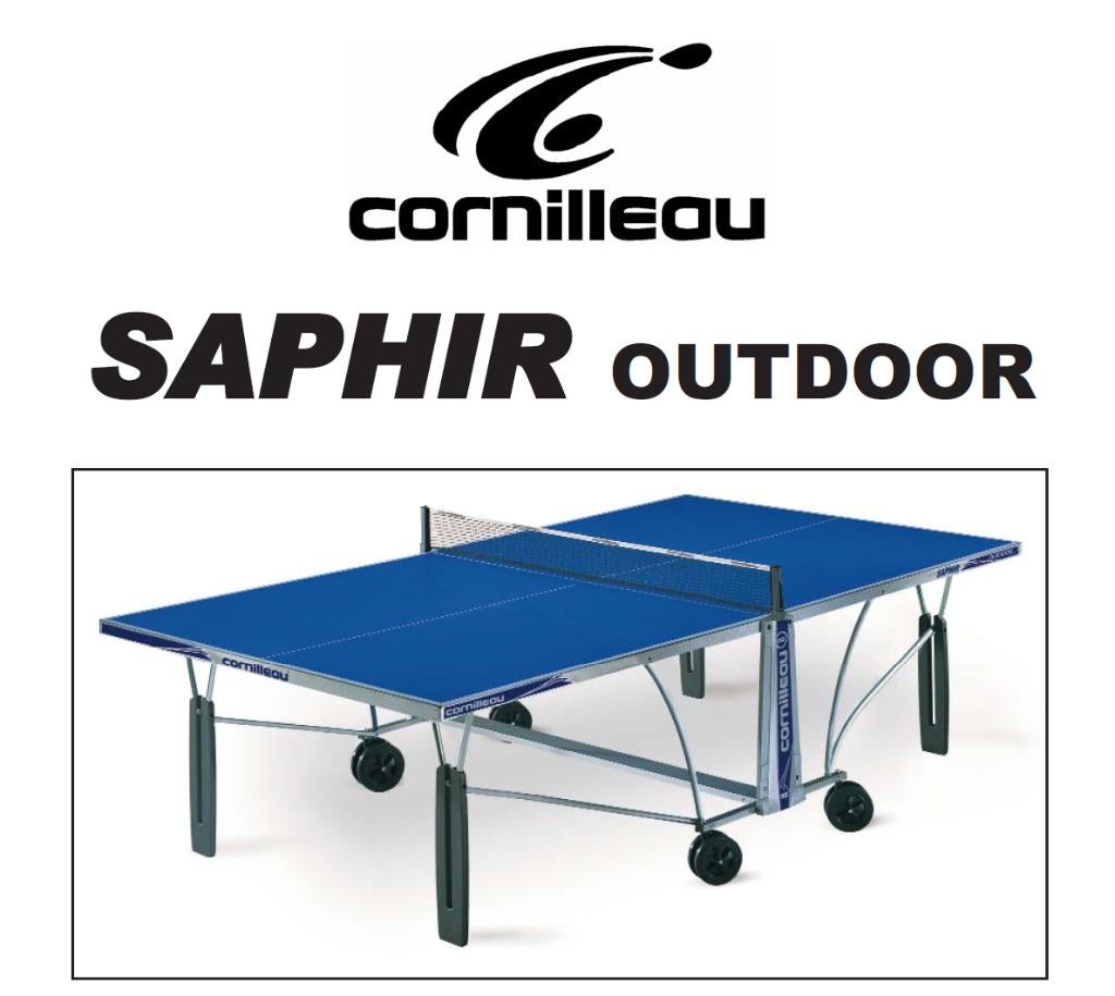 Table Cornilleau Saphir Outdoor, Enlèvement, Utilisé, Table d'extérieur, Pliante