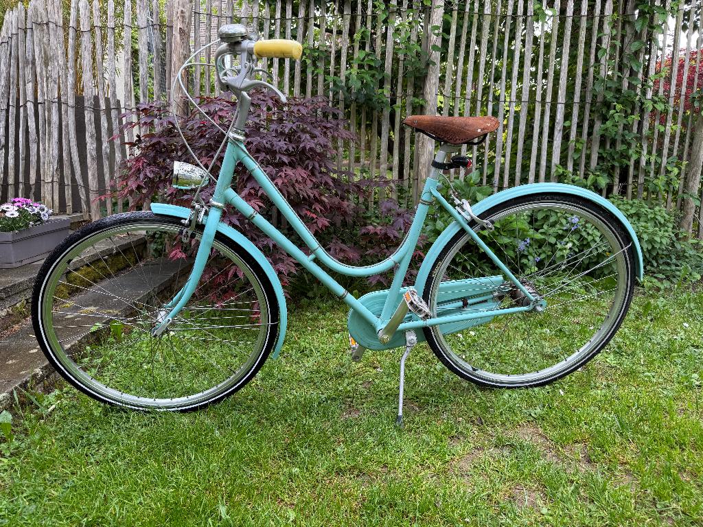 Abici Grand Turismo Donna Aqua – retro damesfiets, Gebruikt, Velgrem, 47 tot 50 cm, Versnellingen