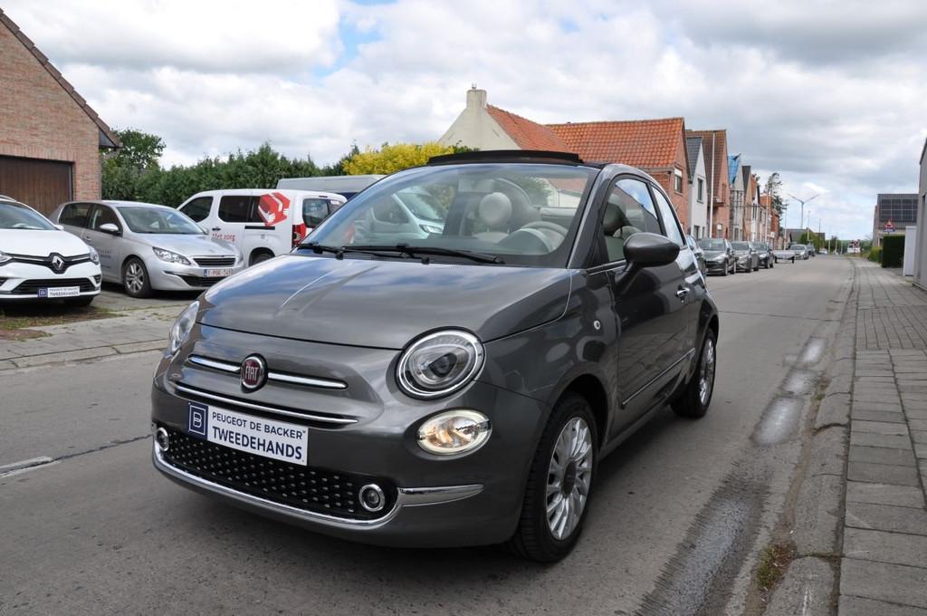 Fiat 500C Lounge * As New * (bj 2020, automaat), Auto's, Fiat, 4 zetels, Stof, Gebruikt, Euro 6
