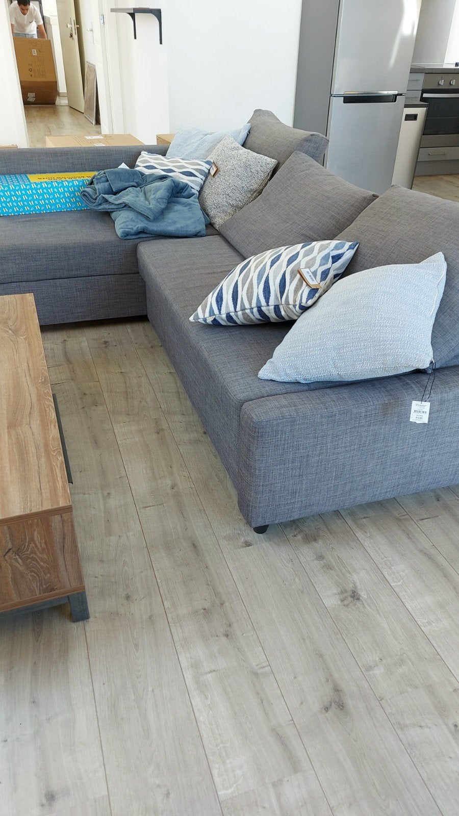 Hoekbank met slaapgedeelte Ikea, Enlèvement