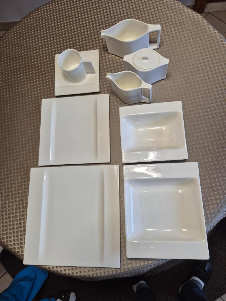 Rechthoekig Servies 75 Stuks, Huis en Inrichting, Ophalen, Nieuw, Overige stijlen, Porselein