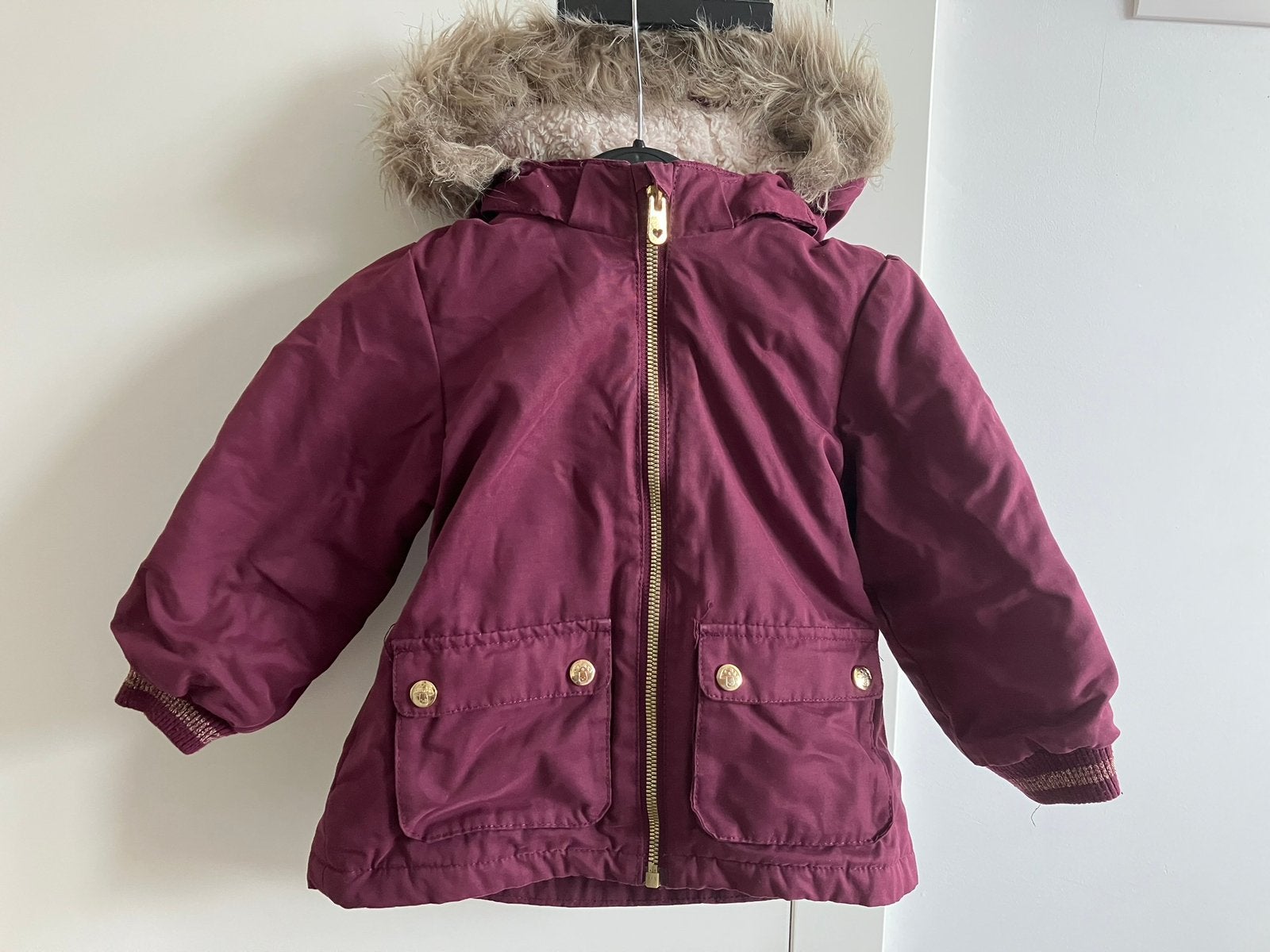 H&M winterjas maat 92, Ophalen, Zo goed als nieuw, Meisje, Jas