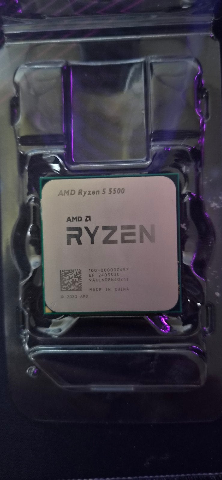 AMD Ryzen 5 5500 (lees beschrijving), Computers en Software, 6-core, Ophalen of Verzenden, Zo goed als nieuw, Socket AM4