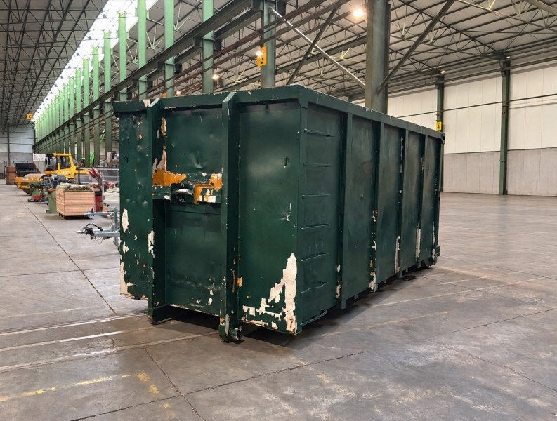 Plaatstalen afzetcontainer