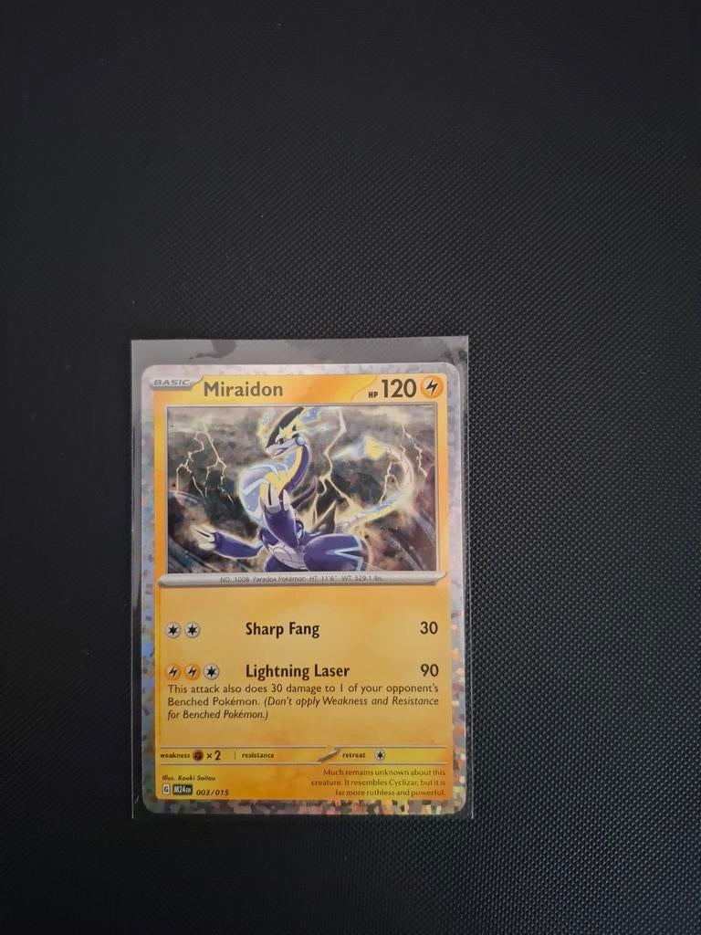 Miraidon special holo MCDO Pokemon kaart, Hobby en Vrije tijd, Ophalen of Verzenden