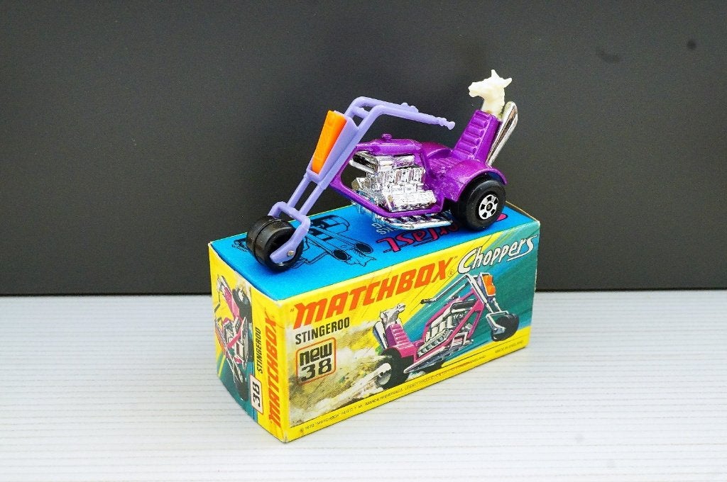 Matchbox 38d Stingeroo type "I" Box, Hobby en Vrije tijd, Modelauto's | Overige schalen, Nieuw, Motor, Ophalen of Verzenden