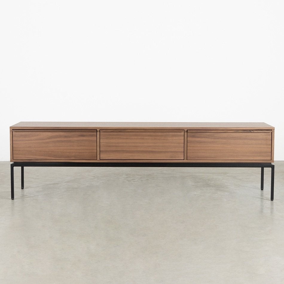 TV-meubel walnoothout, Ophalen, Overige materialen, 150 tot 200 cm, Nieuw