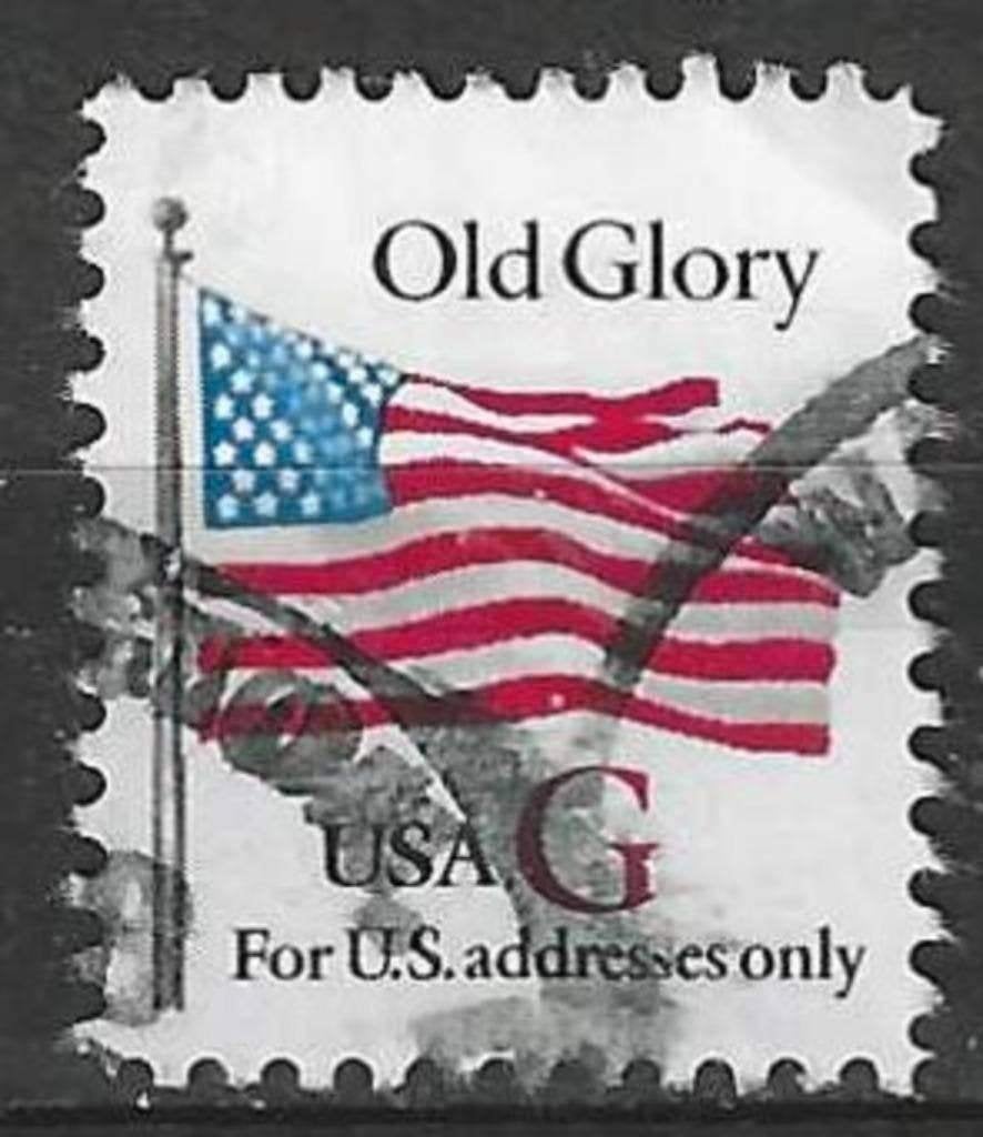 USA 1994 - Yvert 2315 - Vlag met rode letter G (ST), Postzegels en Munten, Verzenden, Gestempeld