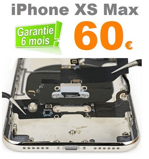 Remplacement connecteur de charge iPhone XS Max pas cher, Enlèvement, Apple