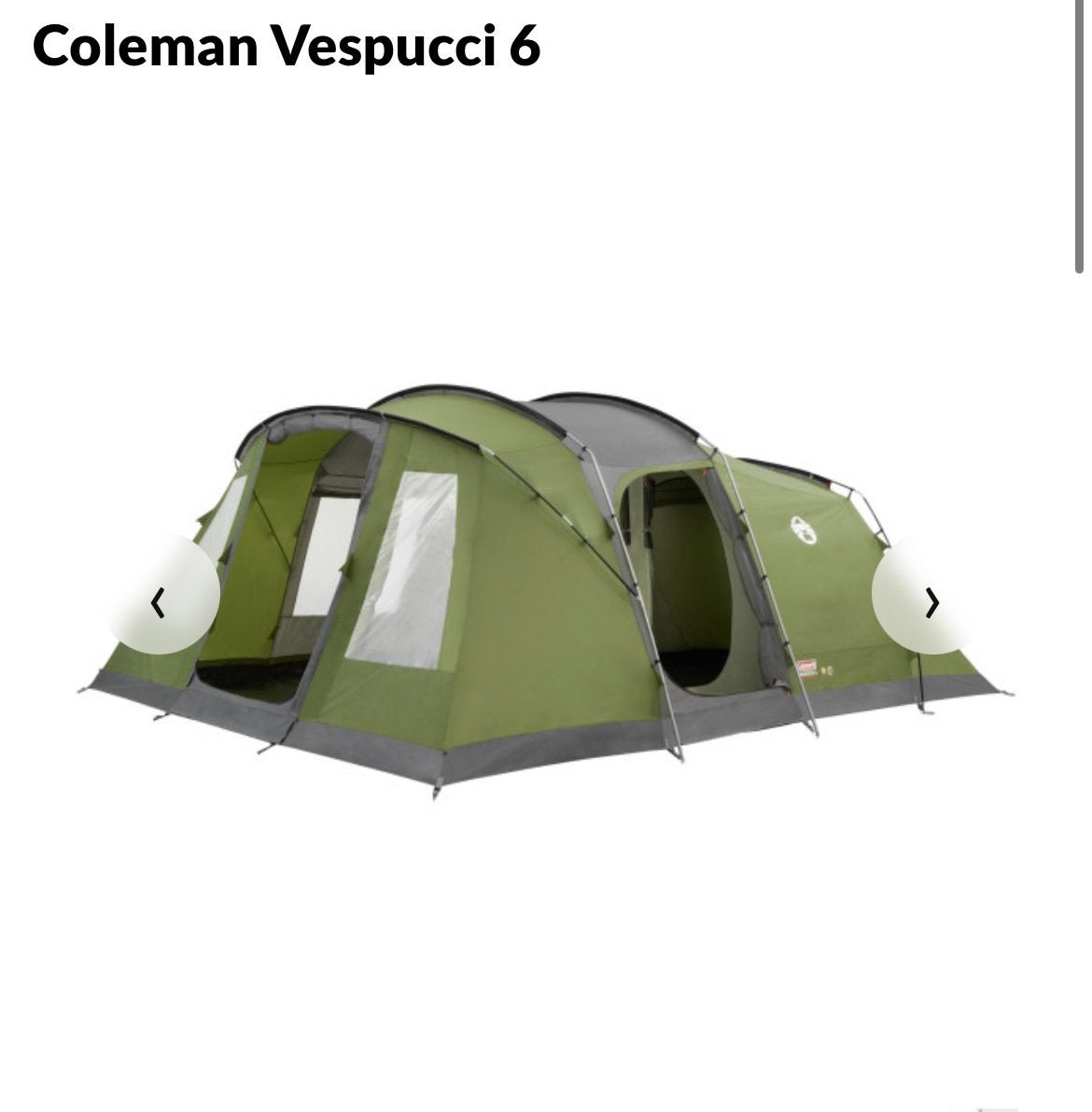 Coleman vespucci 6, Ophalen, Gebruikt