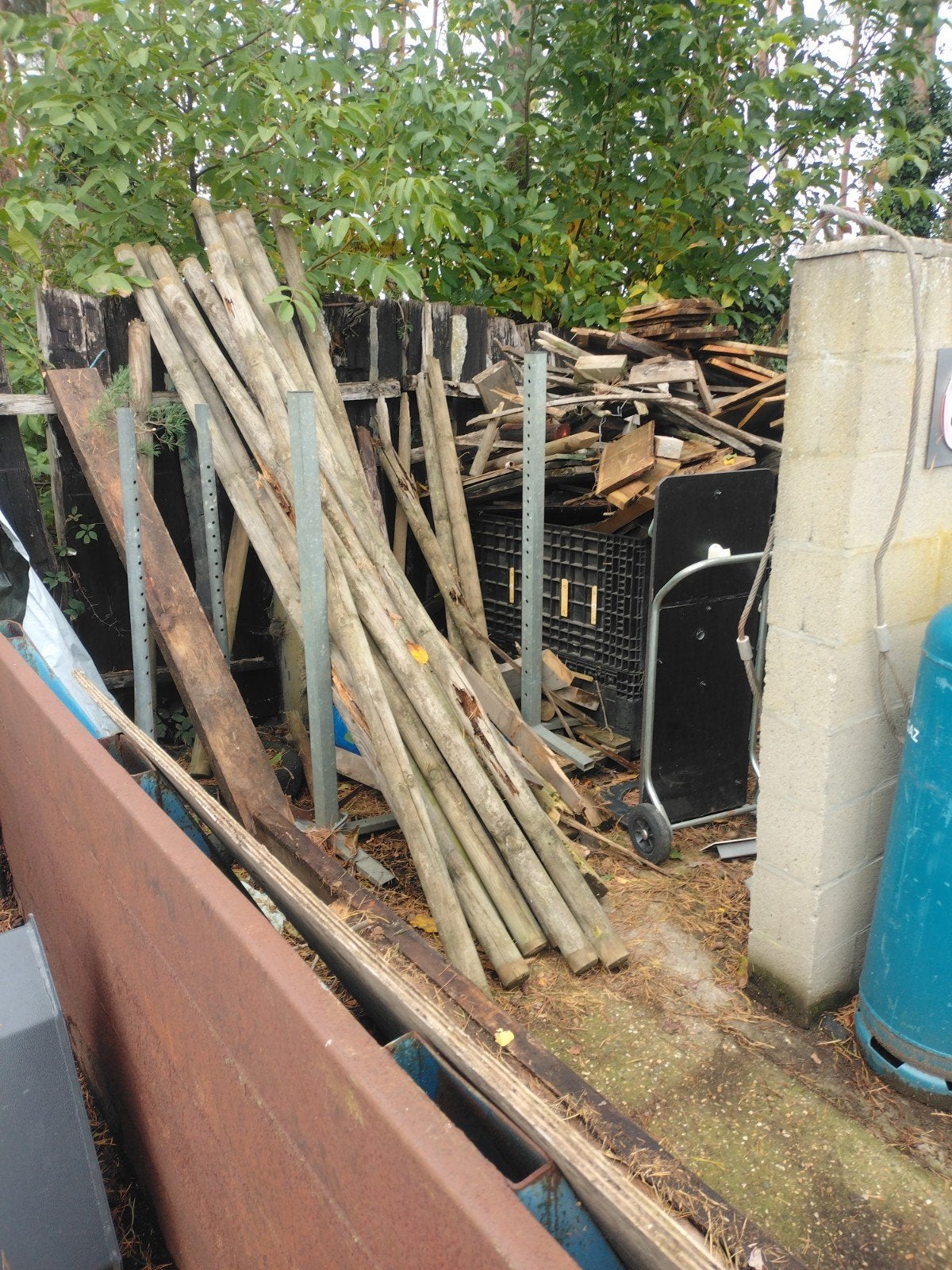 gratis afvalhout, Ophalen