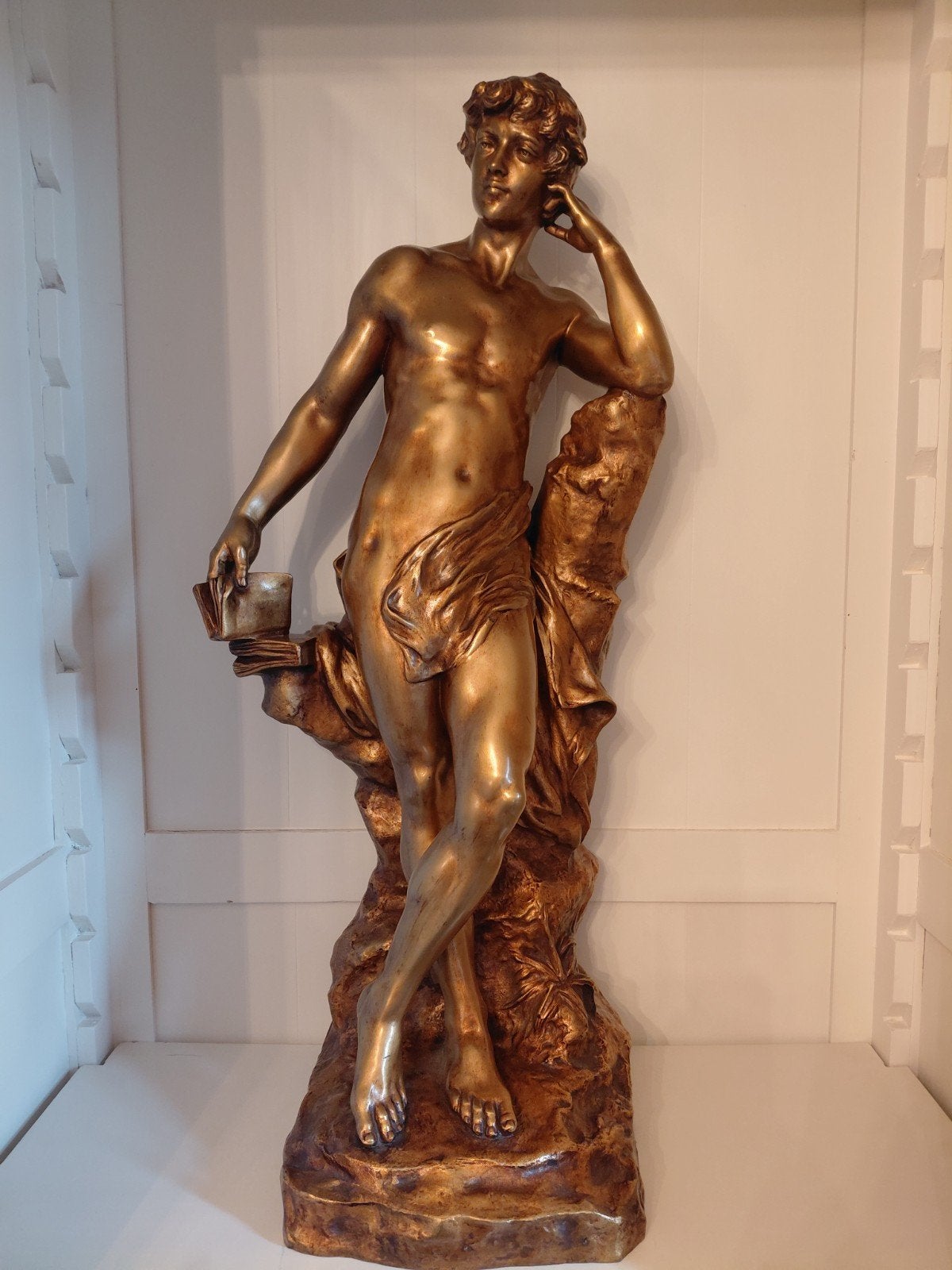 antiek bronzen beeld, Antiek en Kunst, Ophalen, Beeld