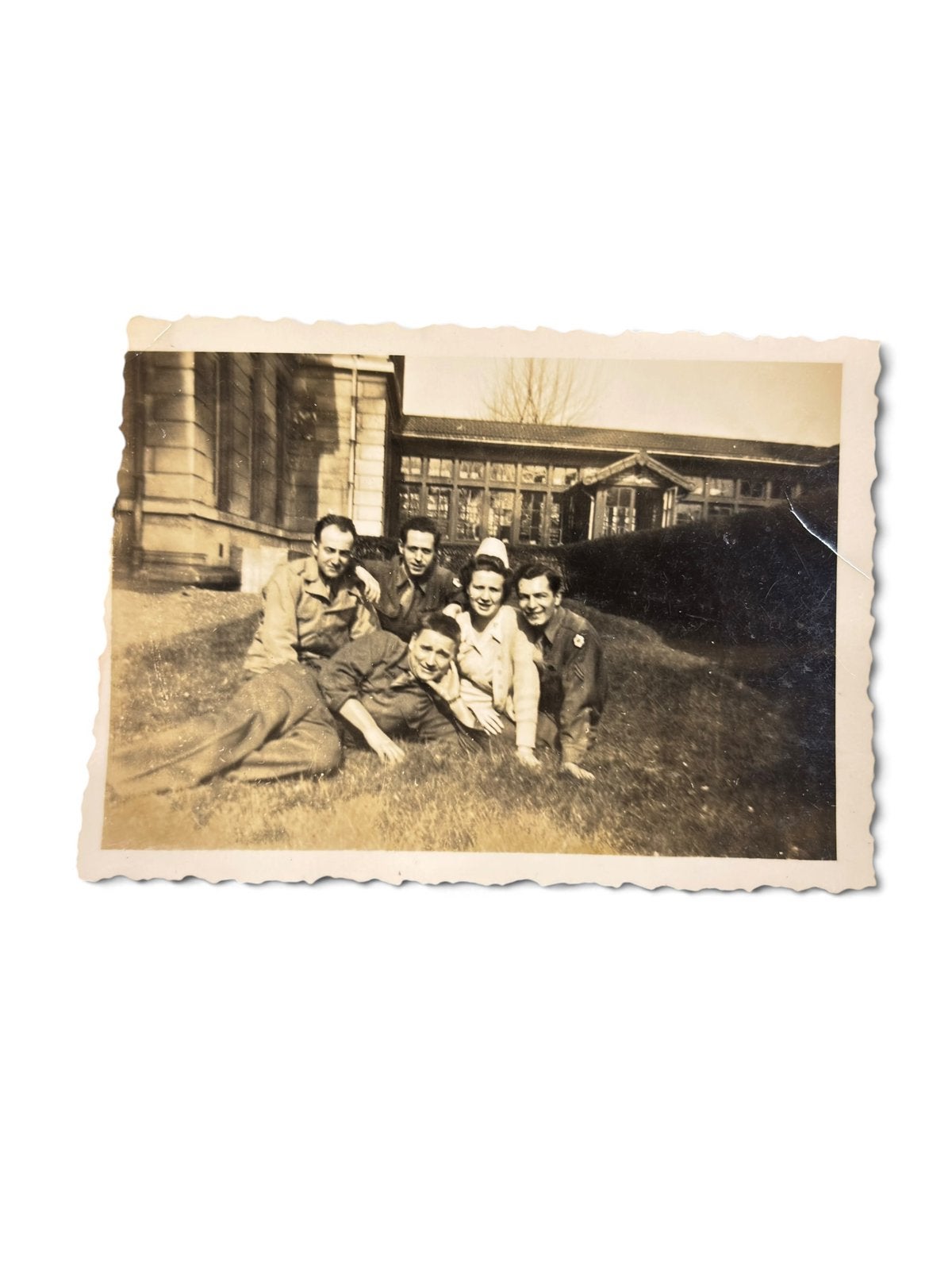 Photo nurse + soldat ww2 militaria original, Collections, Envoi