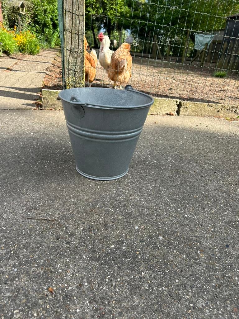 Zinken emmer, Tuin en Terras, Ophalen, Zo goed als nieuw