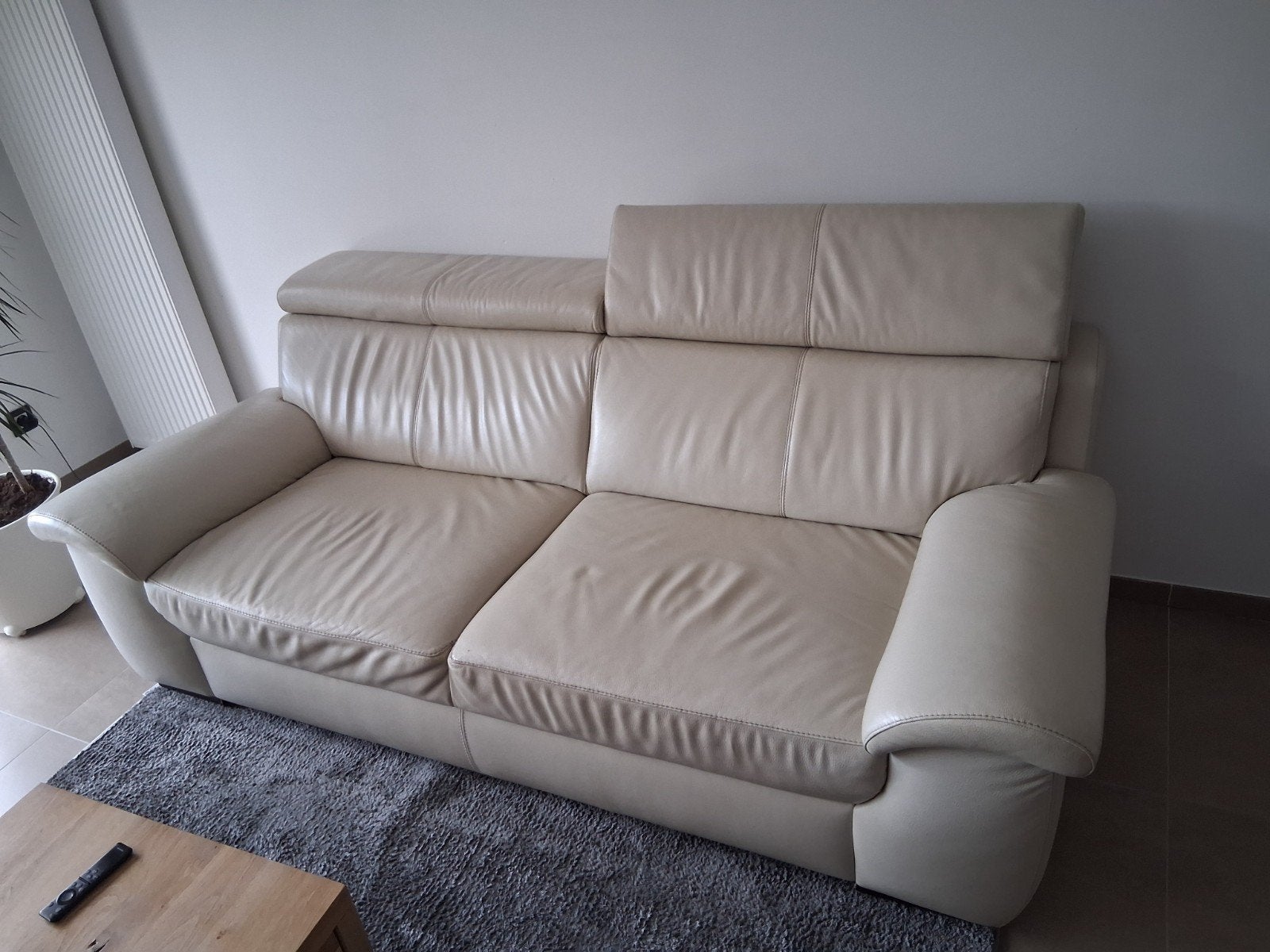 leren zetel te koop 2 zit + 3 zit, Enlèvement