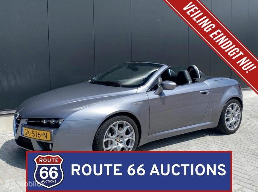 Alfa Romeo Spider 939 V6 Q4 | 2006 | Route 66 Auctions, Gebruikt, Spider, Zwart, Bedrijf