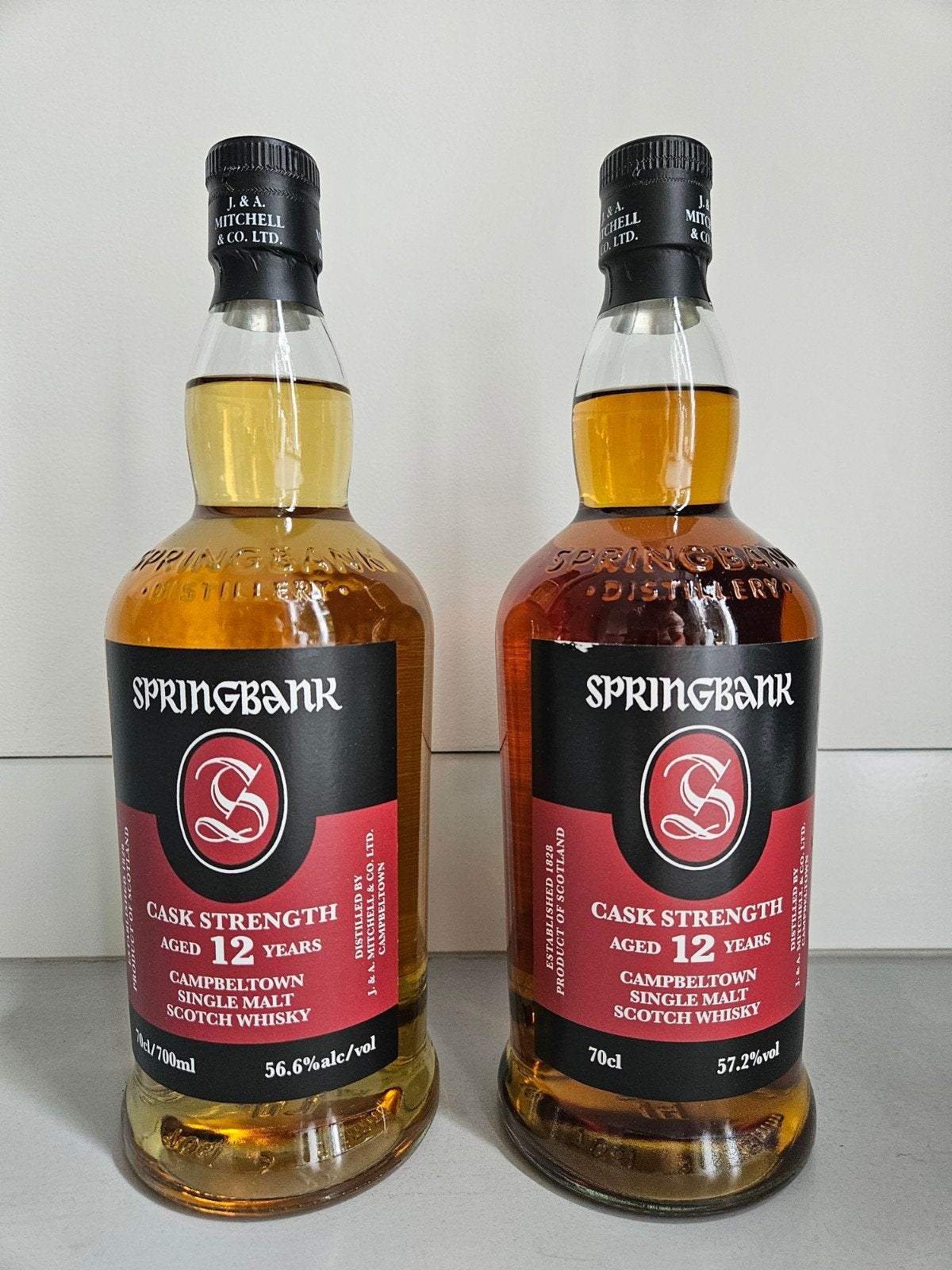 Springbank 12 CS whisky (batch 25 en 29), Collections, Vins, Enlèvement ou Envoi