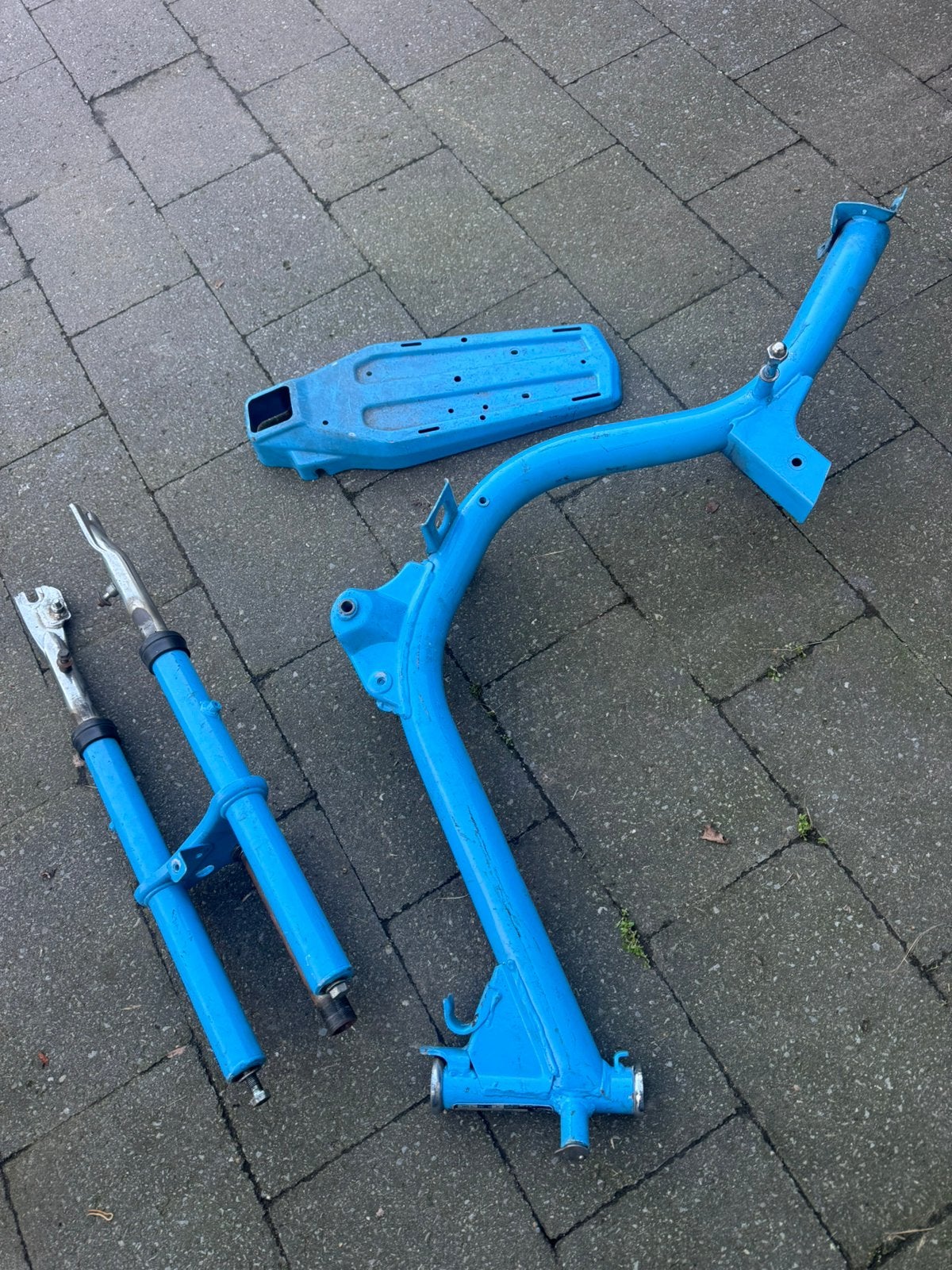 Châssis Honda Camino/fourche avant/siège arrière, Enlèvement, Utilisé
