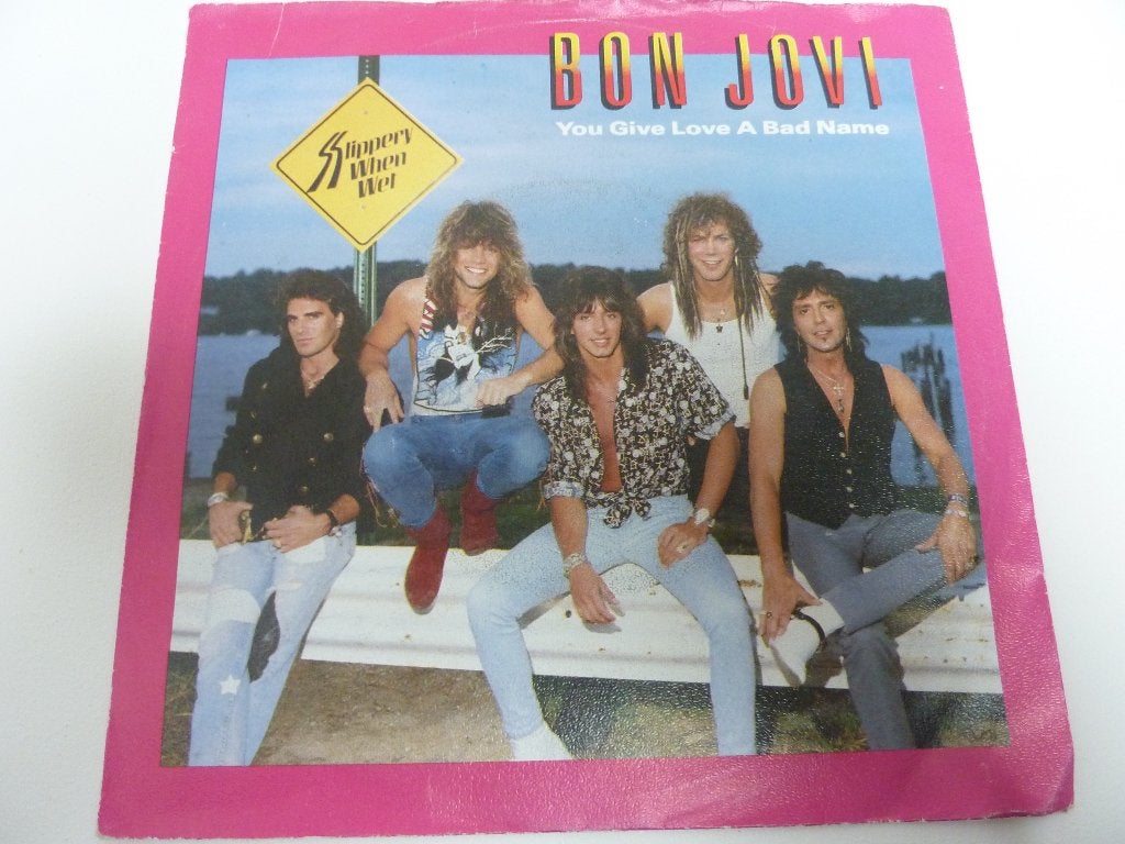 Bon Jovi - You Give Love A Bad Name, Ophalen of Verzenden, Gebruikt