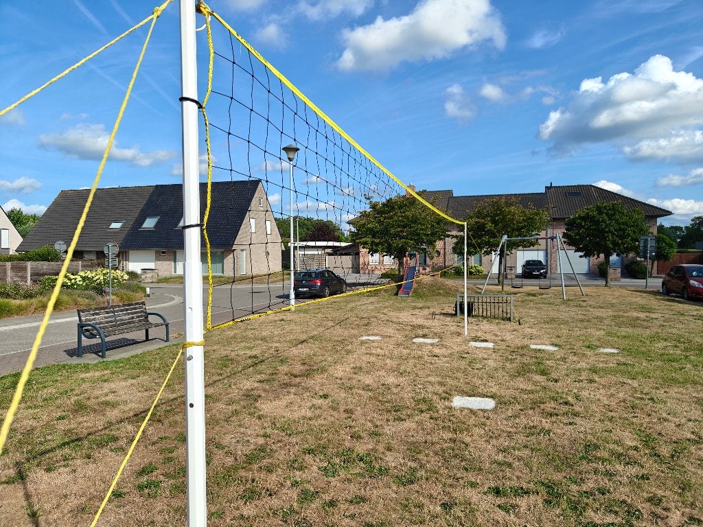 Volleyball netopstelling en ballen, Sport en Fitness, Ophalen, Gebruikt, Overige typen