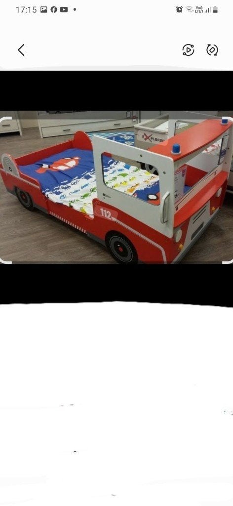 brandweer bed, Ophalen, Gebruikt, 180 cm of meer, 85 tot 100 cm