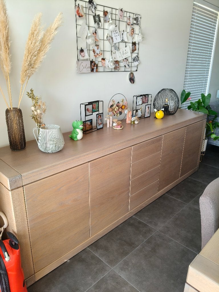 tafel + 6 stoelen  en salontafel, Ophalen, Gebruikt