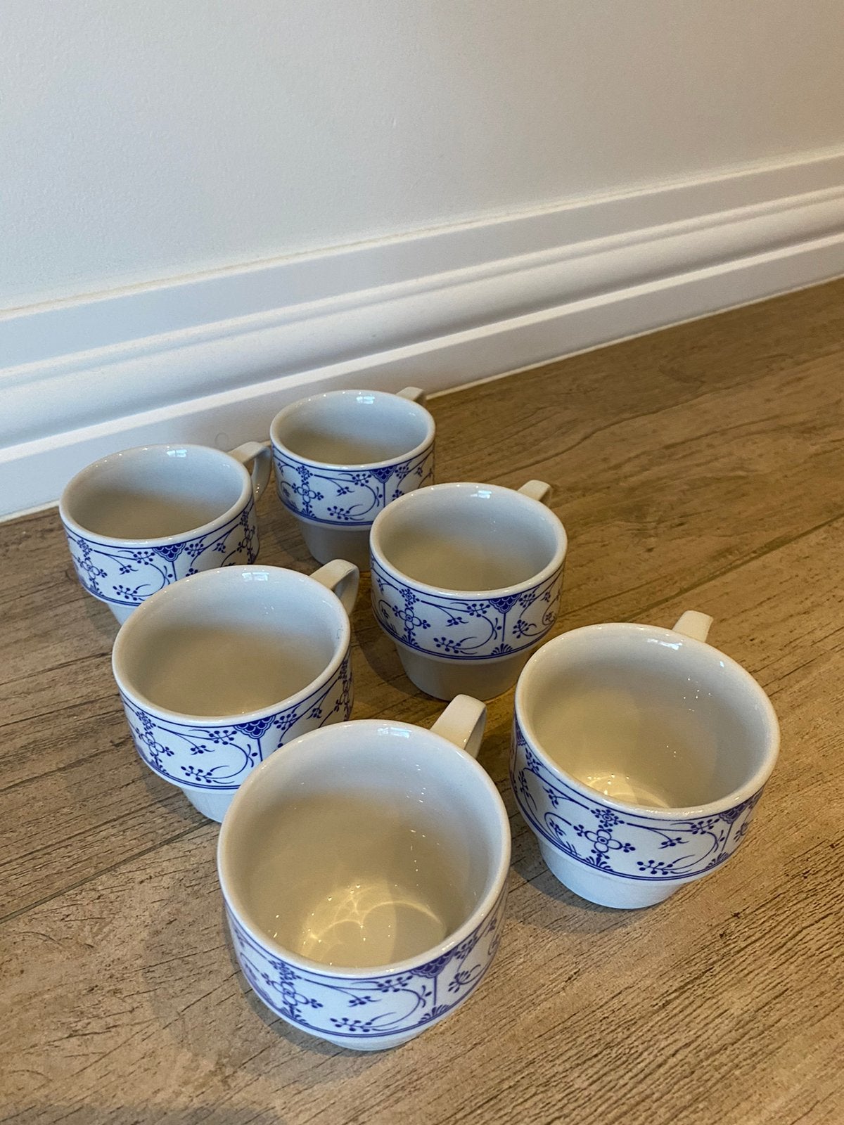 NIEUW! 6 porselein koffiekopjes: PER STUK €1, Enlèvement, Comme neuf