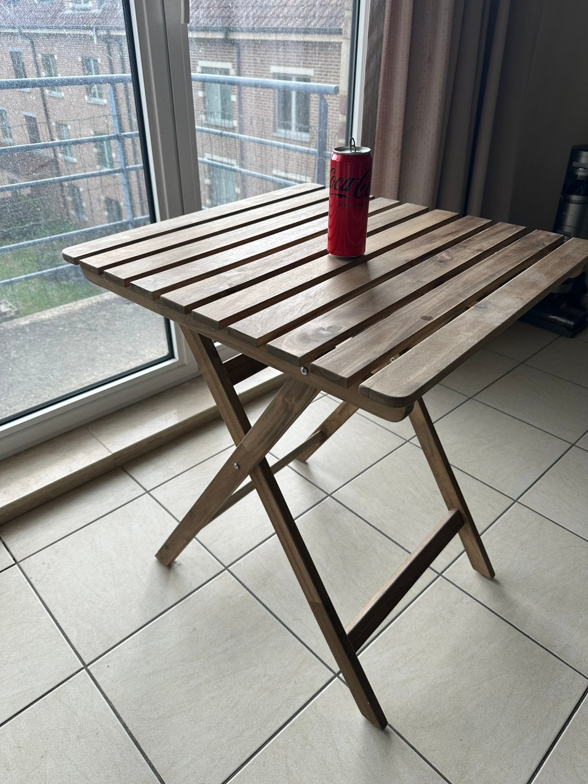 IKEA ASKHOLMEN Table, extérieur, pliable brun foncé, Enlèvement, Comme neuf, Carré, Bois
