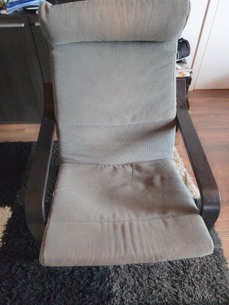Poang fauteuil, Huis en Inrichting, Fauteuils, Ophalen, Hout, Gebruikt, 100 tot 125 cm