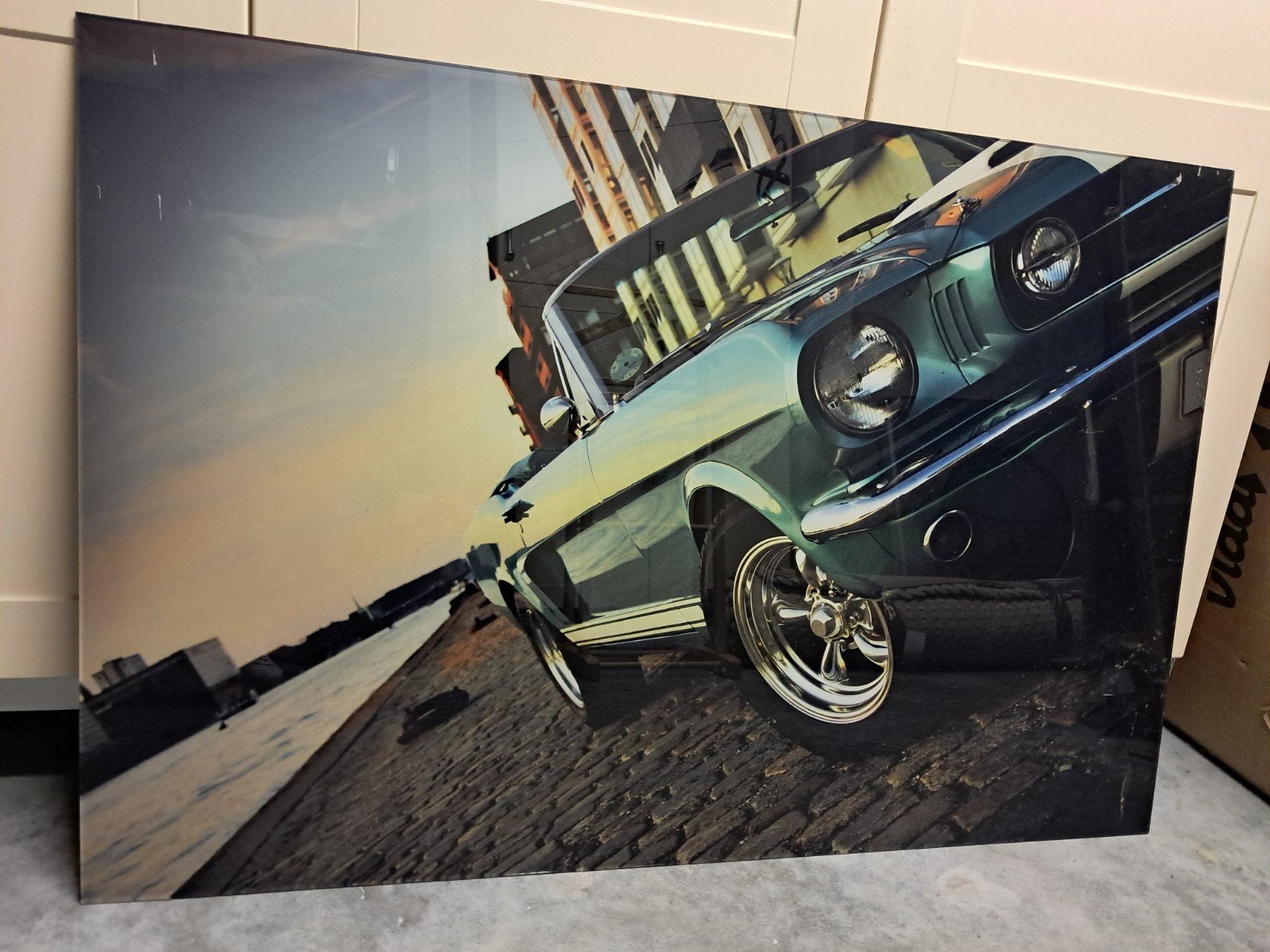 impression photo sur cadre NikkelArt 120 x 80 cm mustang, Enlèvement