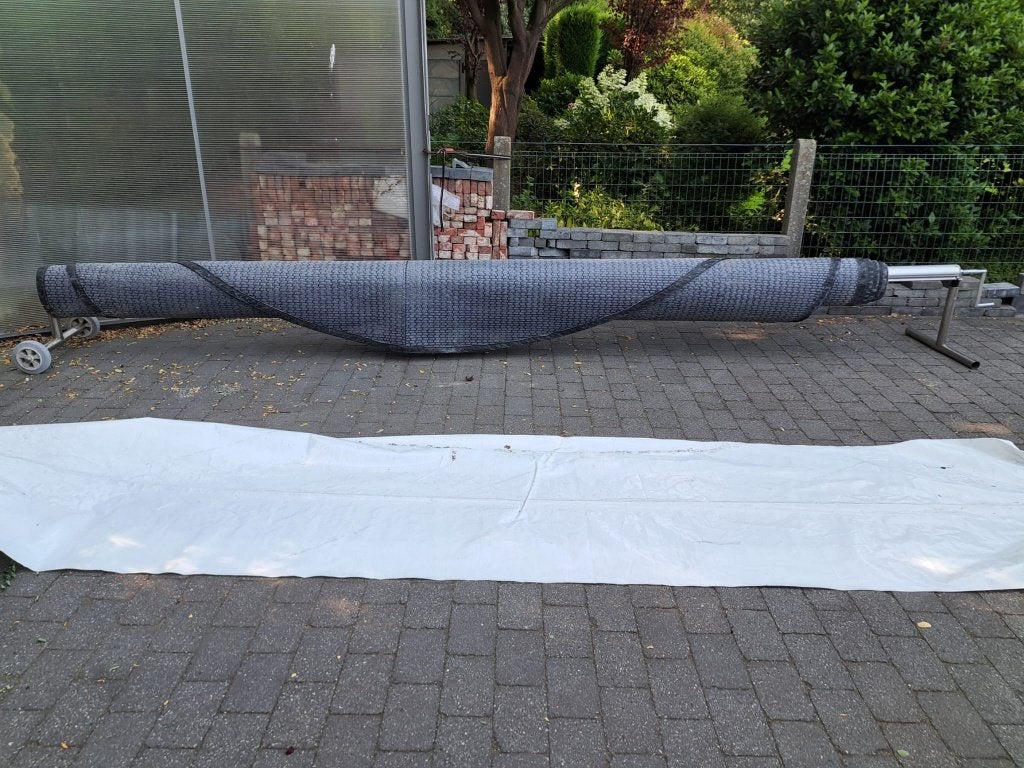afdekzeil met noppen, Tuin en Terras, Zwembad-toebehoren, Ophalen, Gebruikt, Afdekzeil
