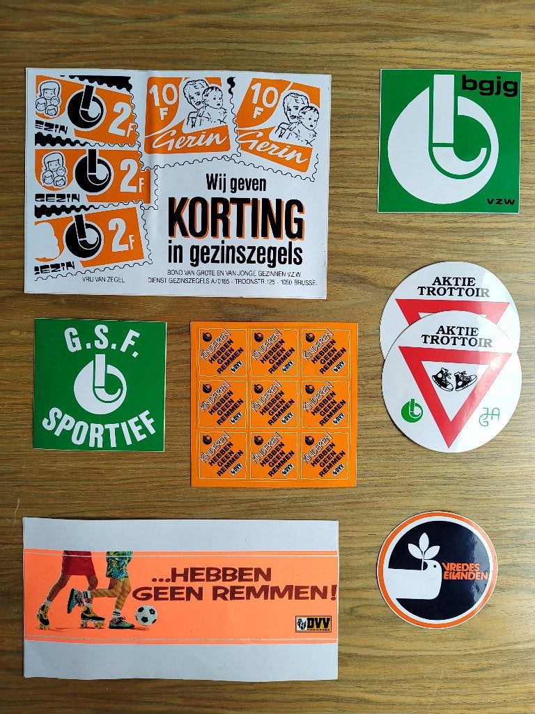 Vintage stickers #2, Verzamelen, Stickers, Ophalen, Zo goed als nieuw