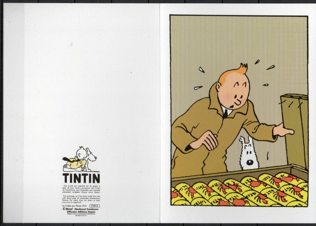 Carte double Tintin, Collections, Enlèvement