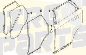 Range Rover Sport (6/22-) (L461) Achterportier Links Origine, Neuf, Land Rover, -, -