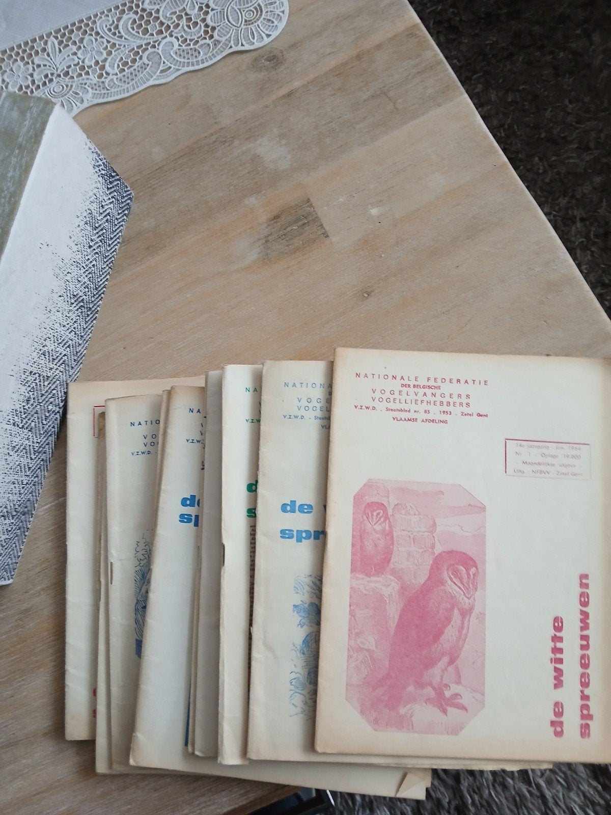 Tijdschriften De Witte Spreeuwen, Ophalen