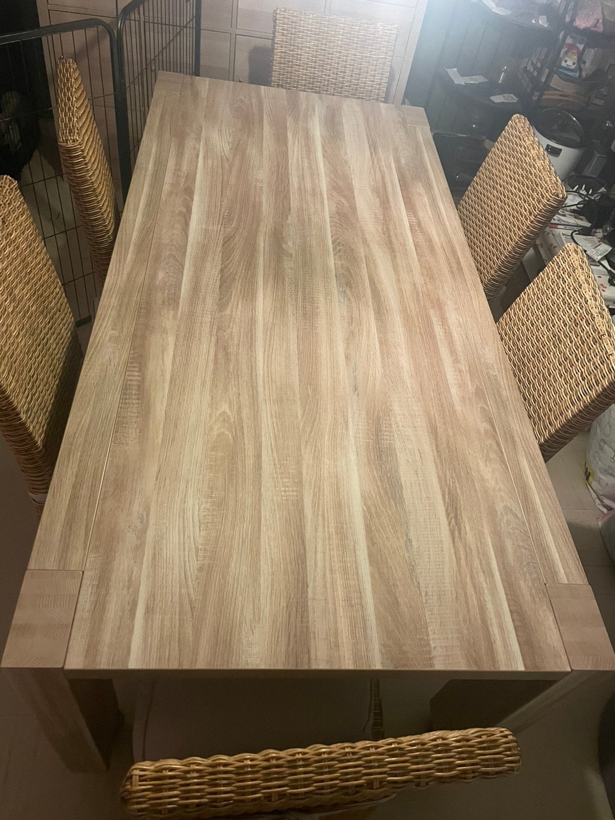 Table à manger en bois, Maison & Meubles, Neuf, 150 à 200 cm, Cinq personnes ou plus, Enlèvement