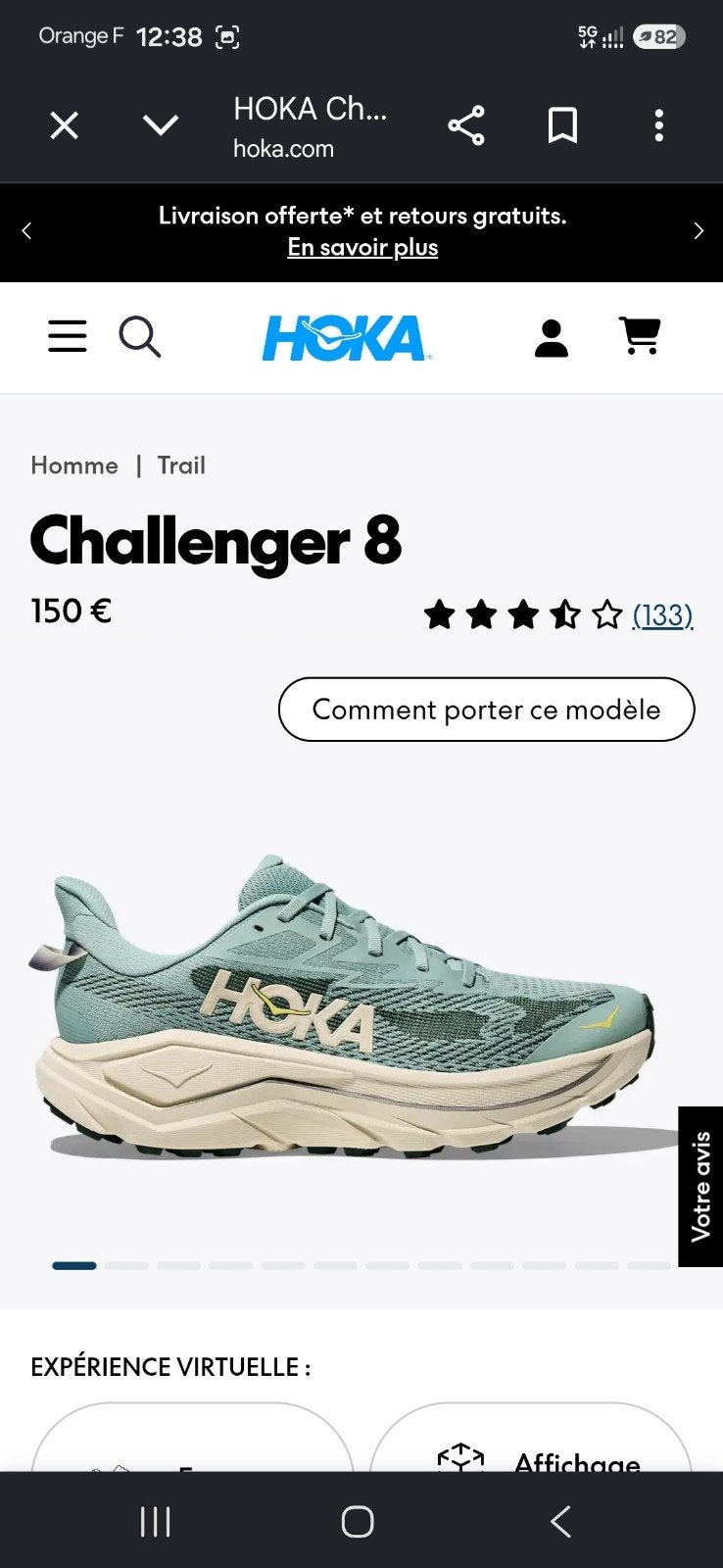 Hoka challenger taille 44, Sport en Fitness, Loopsport en Atletiek