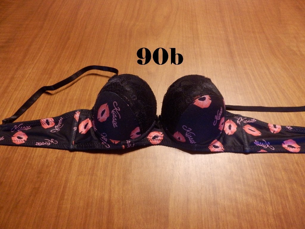 (109)- soutien gorge femme t.90b noir rose - shein -, SHEIN, Ophalen of Verzenden, Zwart, BH