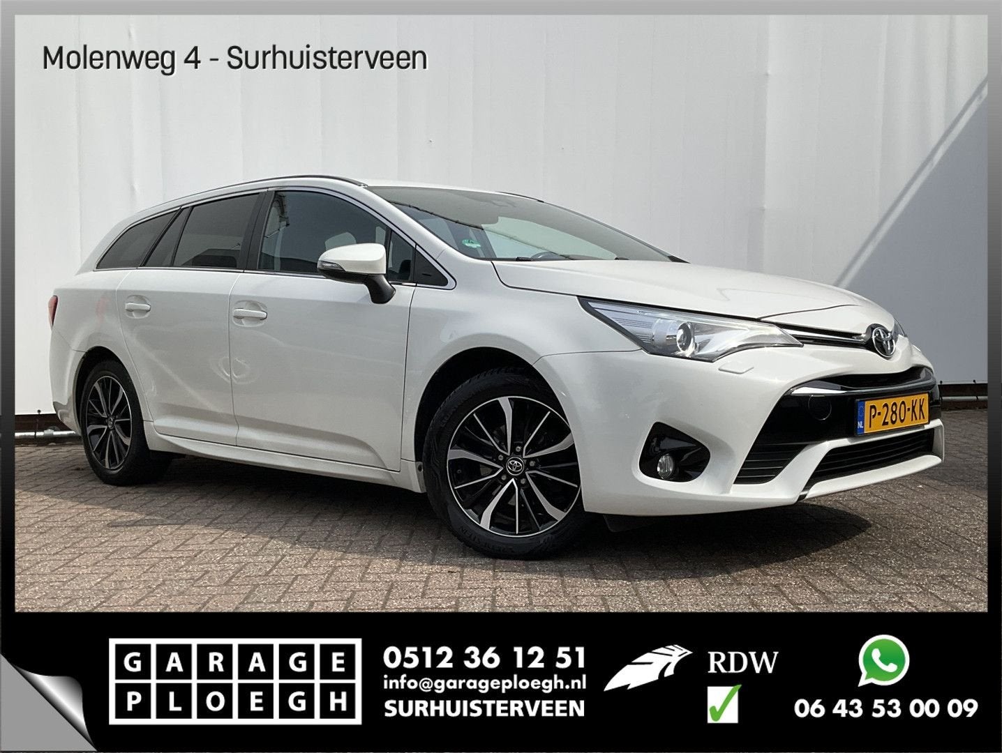 Toyota Avensis Touring Sports 1.8 VVT-i SkyView Limited Auto, Auto's, Toyota, Bedrijf, Avensis, ABS, Adaptieve lichten, Airbags