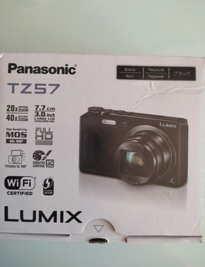Panasonic Lumix DMC-TZ57 selfie Vlog Camera GPS WiFi, Neuf, Panasonic, Enlèvement ou Envoi, Caméra de vlog