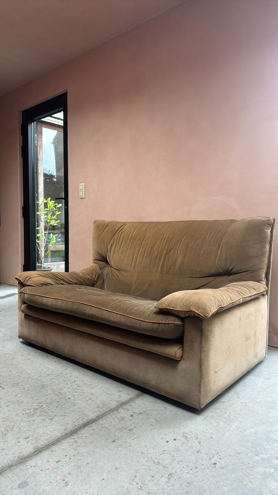 Zetel 2 zit flex form vintage, Huis en Inrichting, Ophalen, Gebruikt, Vintage 70-80 jaren, 150 tot 200 cm