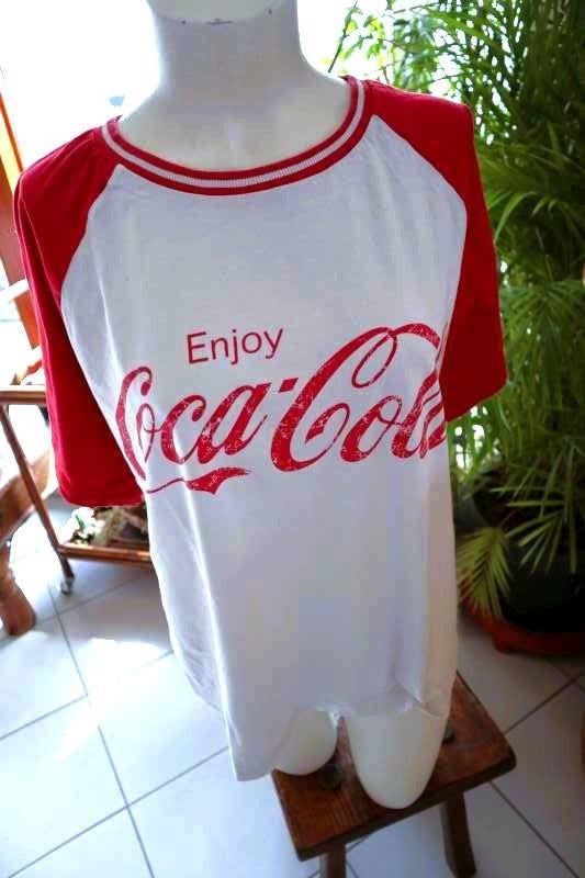 origineel rood wit Coca Cola T-shirt, Maat 52/54 (L), Ophalen of Verzenden, Gedragen, The Coca Cola Company