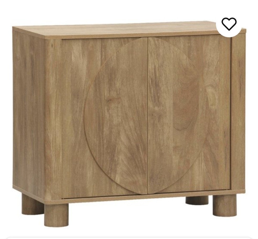 Commode en bois effet manguier, 2 portes réversibles 80x40, Maison & Meubles, Neuf, 25 à 50 cm, Moins de 100 cm, Enlèvement