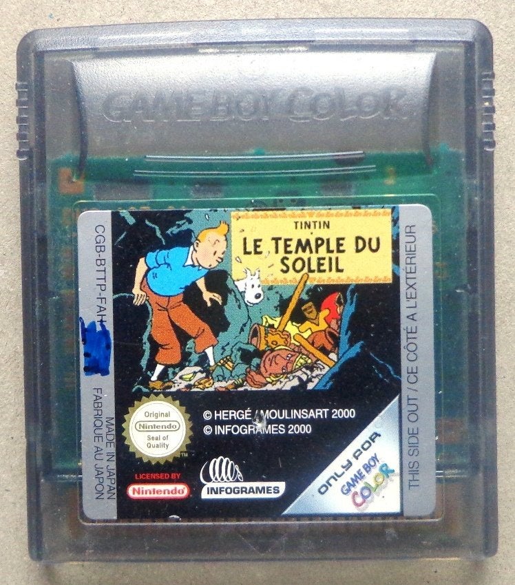 Kuifje en de Zonnetempel voor de Gameboy Color en Advance, Games en Spelcomputers, Games | Nintendo Game Boy, Ophalen of Verzenden