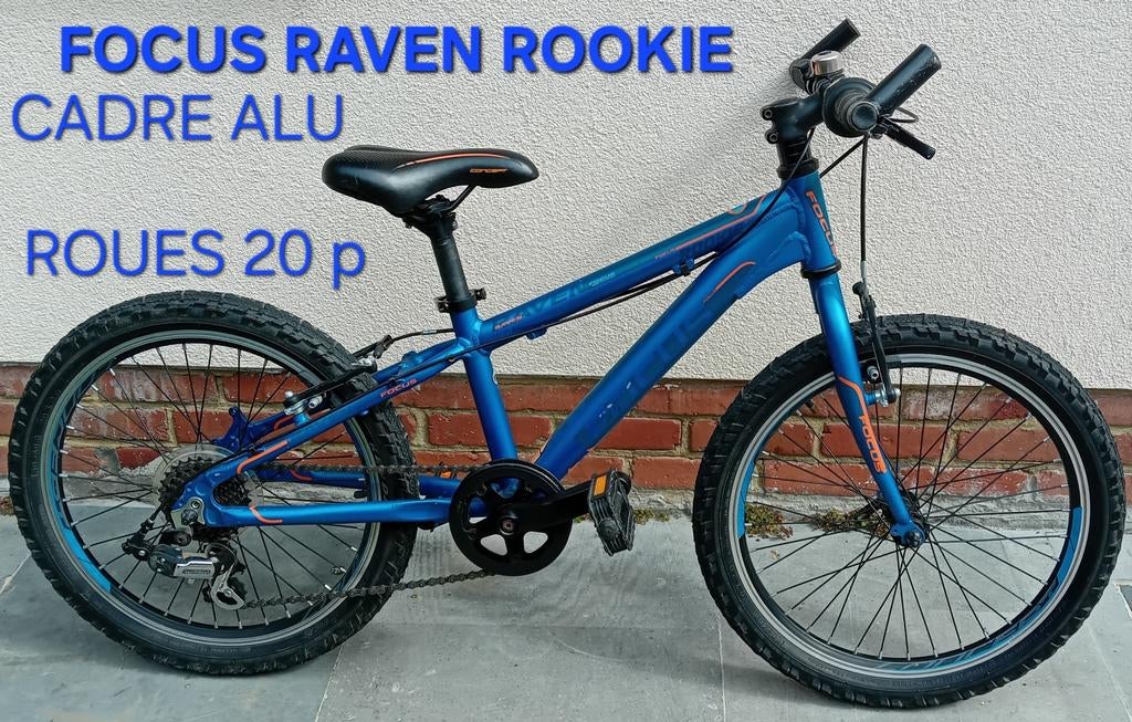 VTT 20 pouces FOCUS RAVEN ROOKIE BLEU - REGION BRUXELLES, Frein sur jante, Focus, 16 à 20 pouces, Enlèvement
