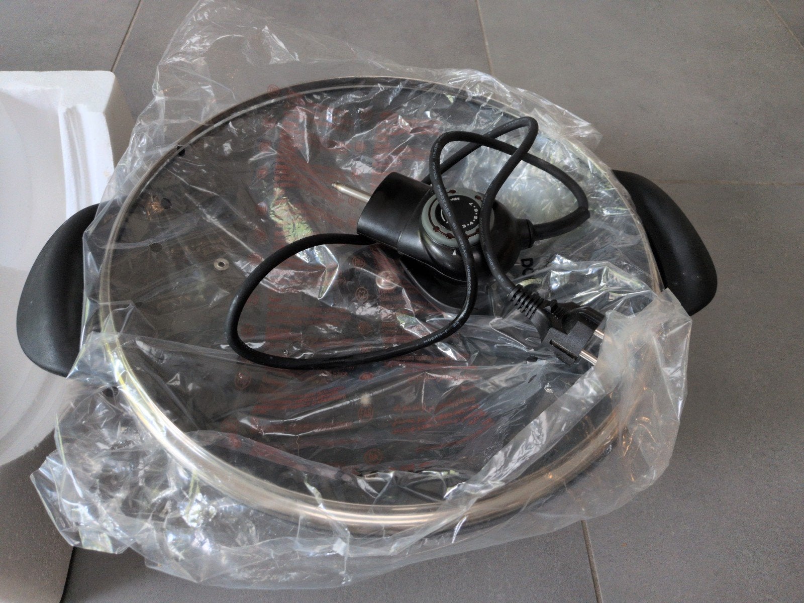 Elektrische wok DOMO, Elektronische apparatuur, Gourmetstellen, Ophalen of Verzenden, Gebruikt